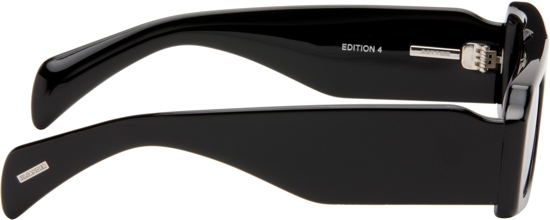 Jil Sander: ブラック Oliver Peoples 'Edition 4' Sculptural