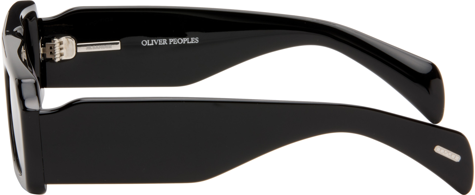 Jil Sander: Black Oliver Peoples 'Edition 4' Sculptural Sunglasses