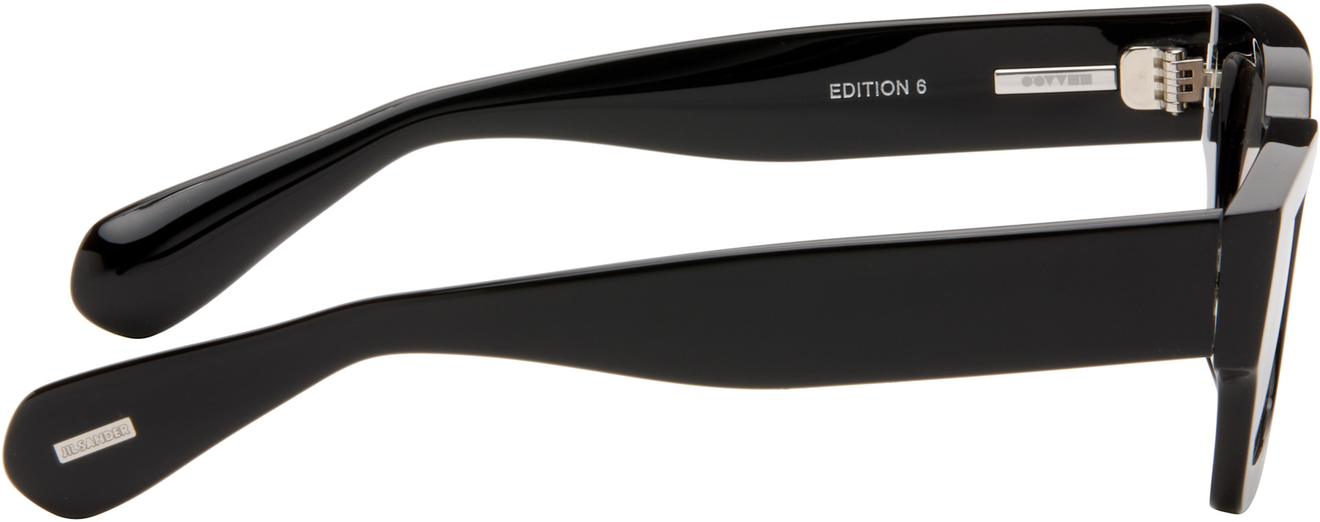 Jil Sander: ブラック Oliver Peoples 'Edition 3' キャットアイ