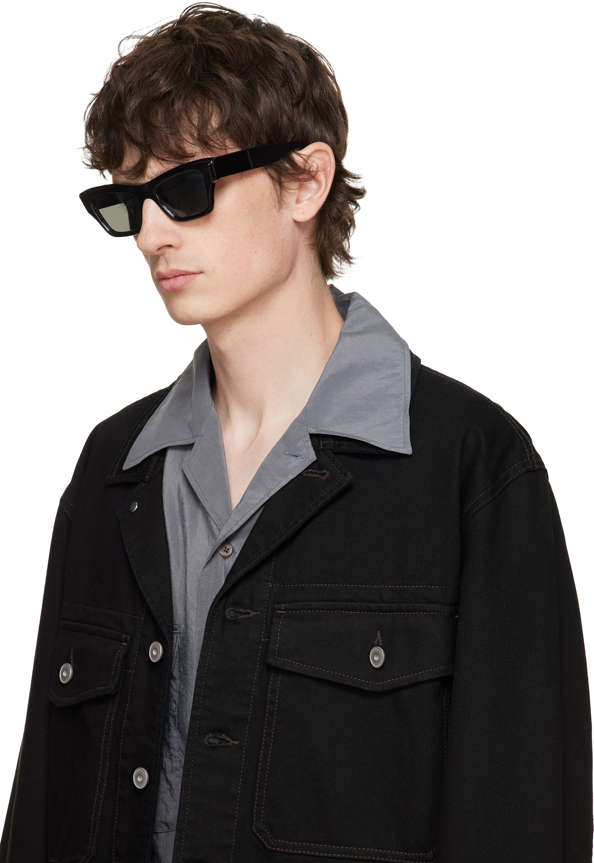 Jil Sander - Black Oliver Peoples 'Edition 3' Cat Eye Sunglasses