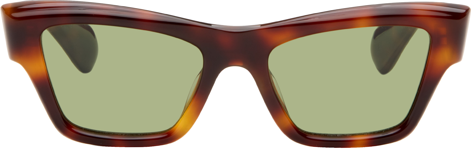 Jil Sander: ブラウン Oliver Peoples 'Edition 3' キャットアイ