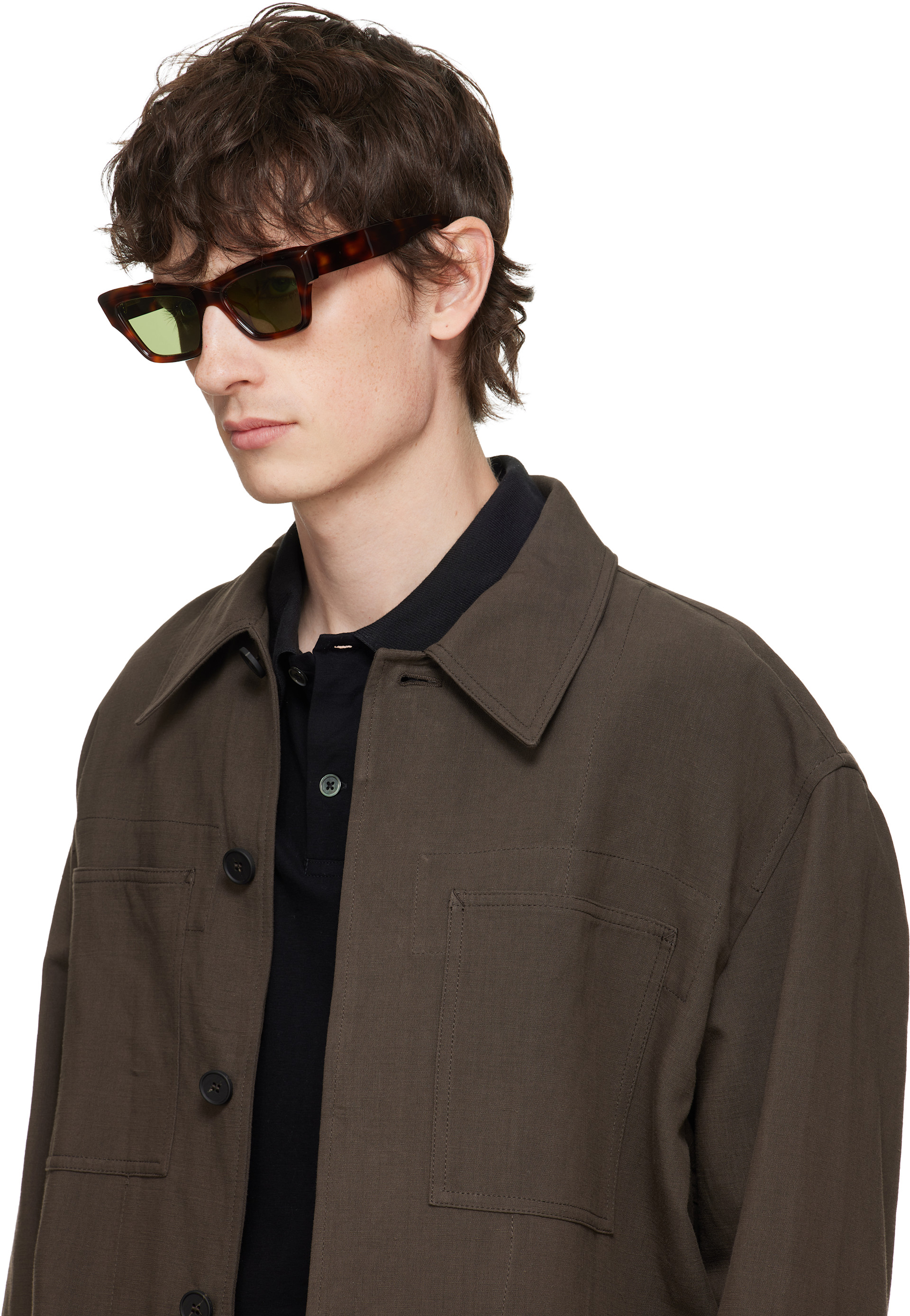 Jil Sander - Brown Oliver Peoples 'Edition 3' Cat Eye Sunglasses