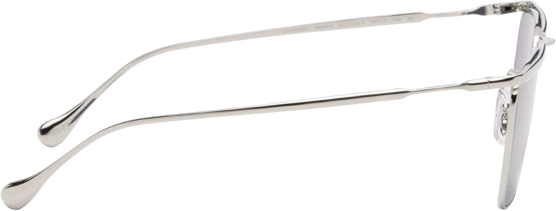 Jil Sander - シルバー Oliver Peoples 'Edition 2' ワイヤーフレーム サングラス