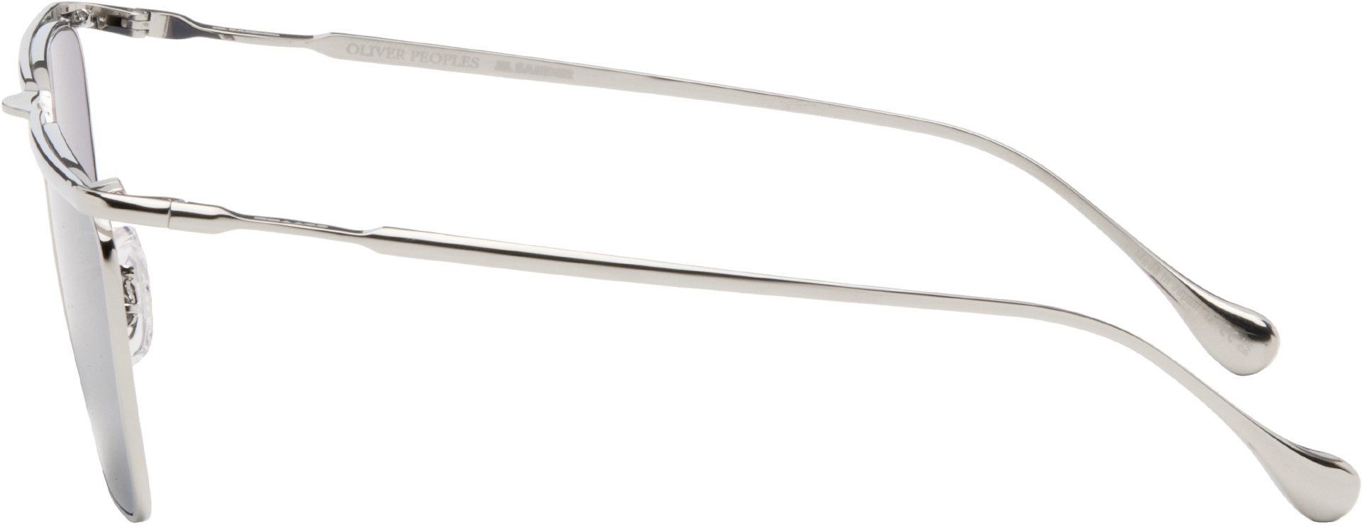 Jil Sander: Silver Oliver Peoples Wireframe 'Edition 2' Sunglasses