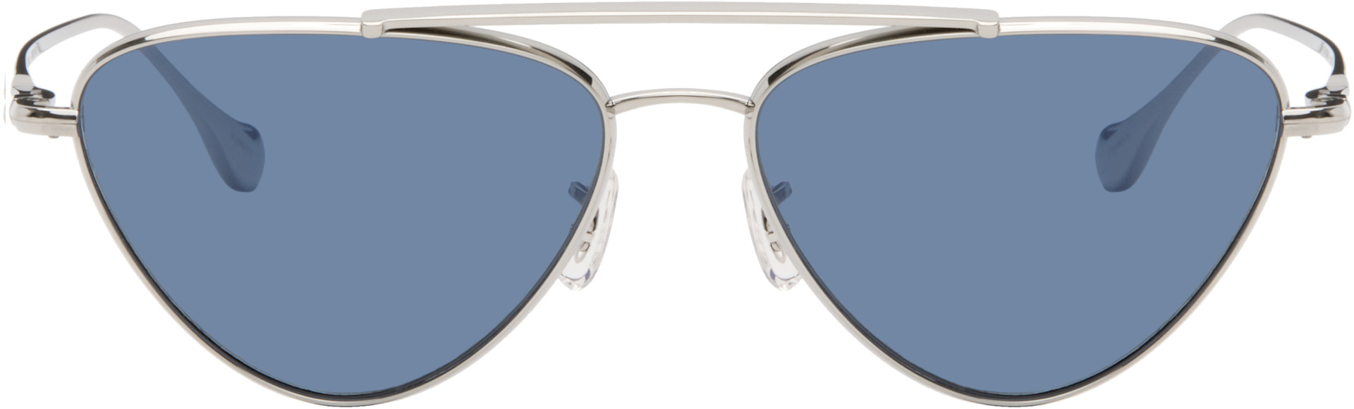Jil Sander - Silver Oliver Peoples 'Edition 1' Aviator Sunglasses