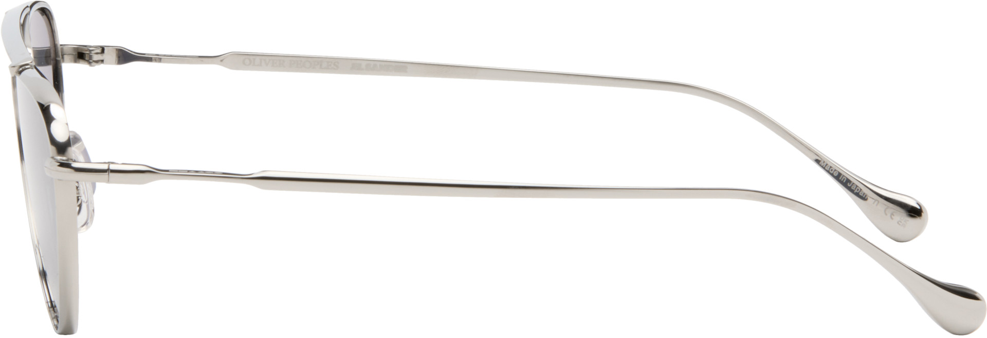 Jil Sander - Silver Oliver Peoples 'Edition 1' Aviator Sunglasses