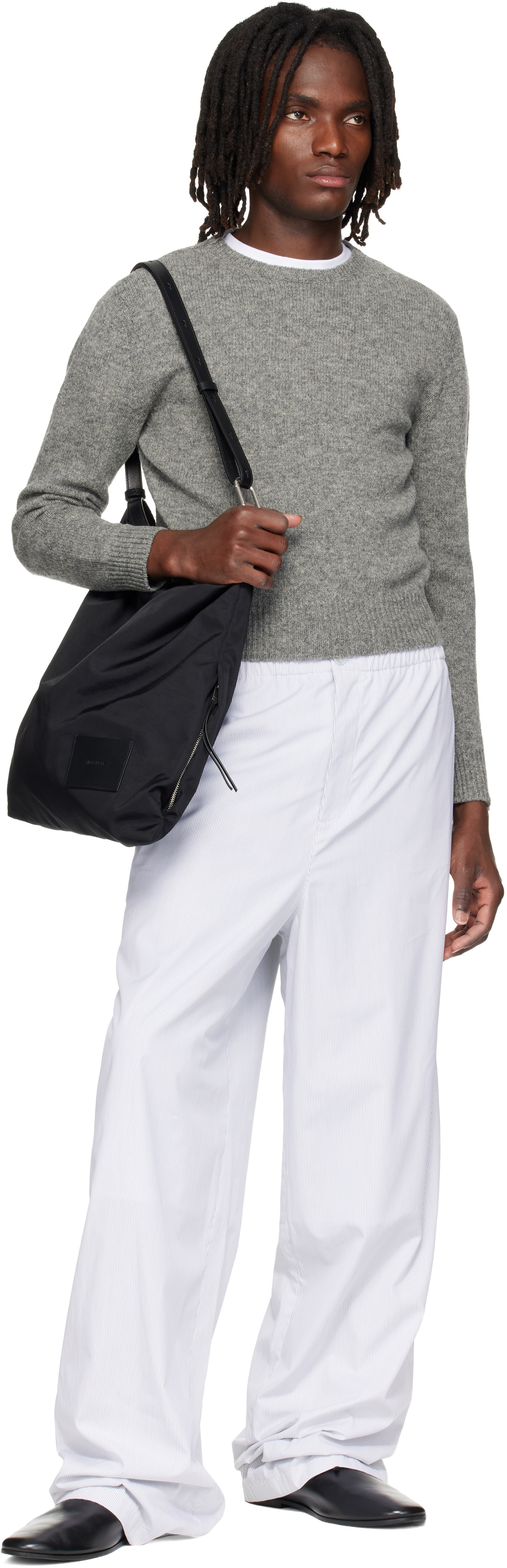 Jil Sander - ブラック Soft Rolled バッグ