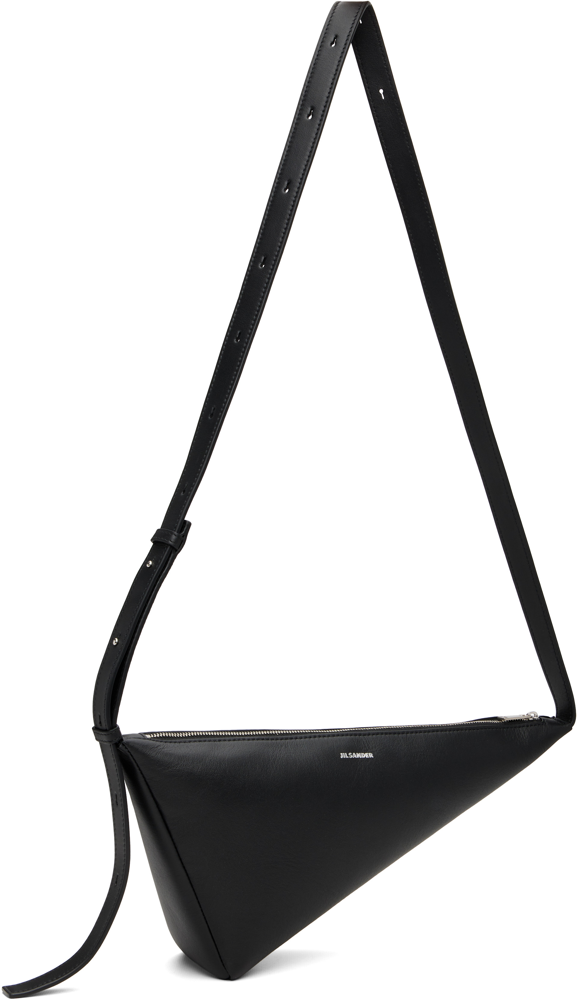 ハジメ Jil Sander: ブラック Triangle クロスボディバッグ | SSENSE 日本