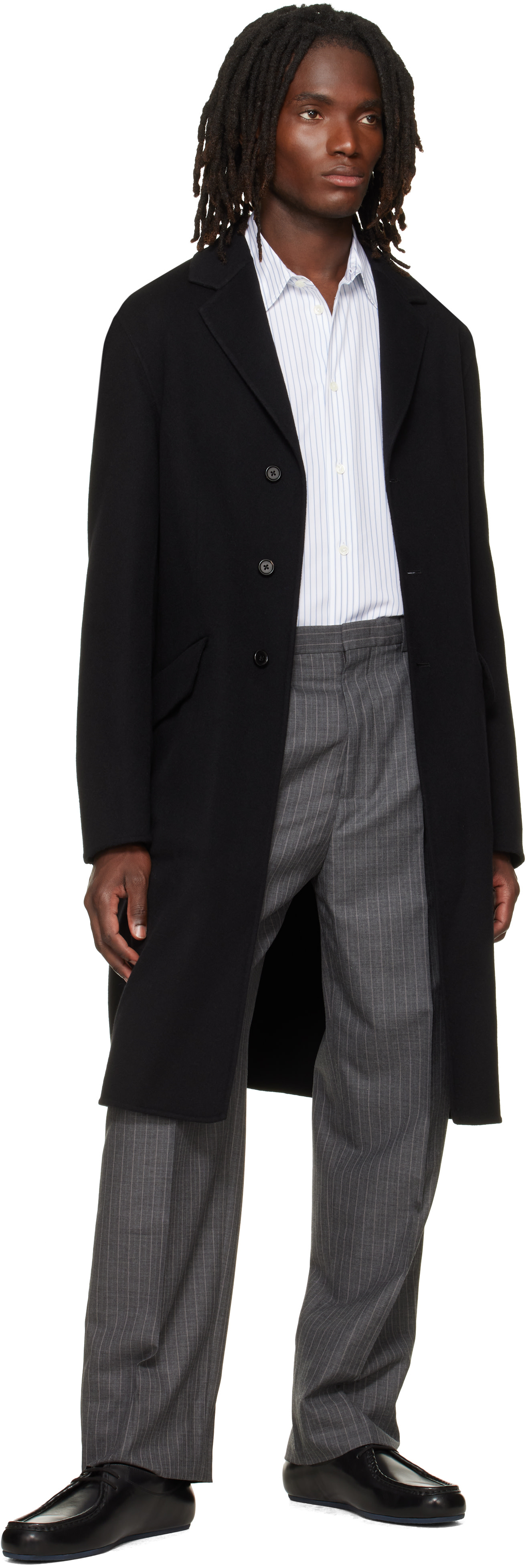 Jil Sander - Black Melton Coat