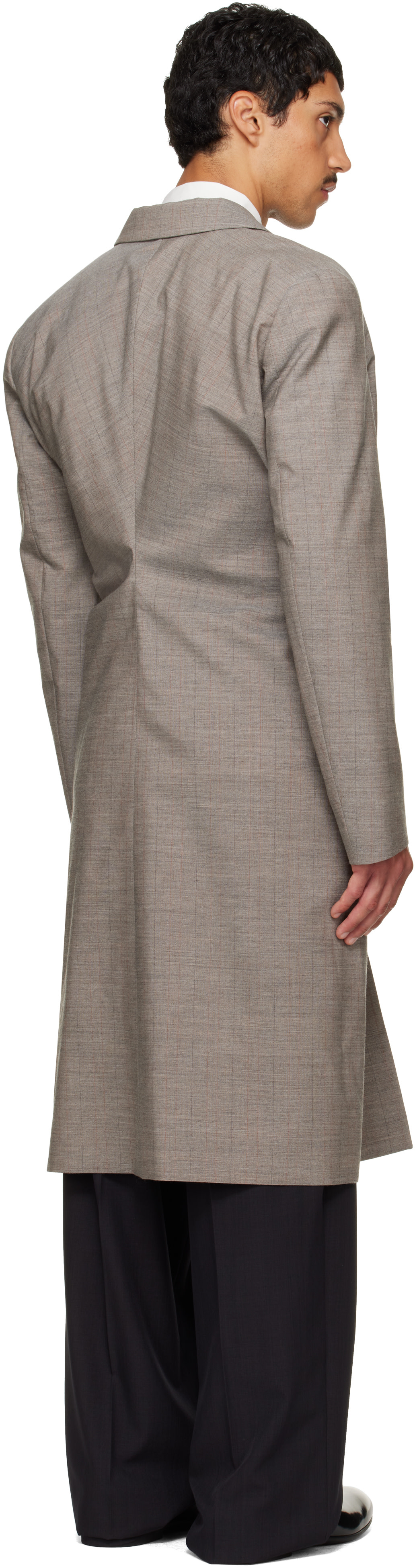 Jil Sander - Gray Double-Breasted Coat