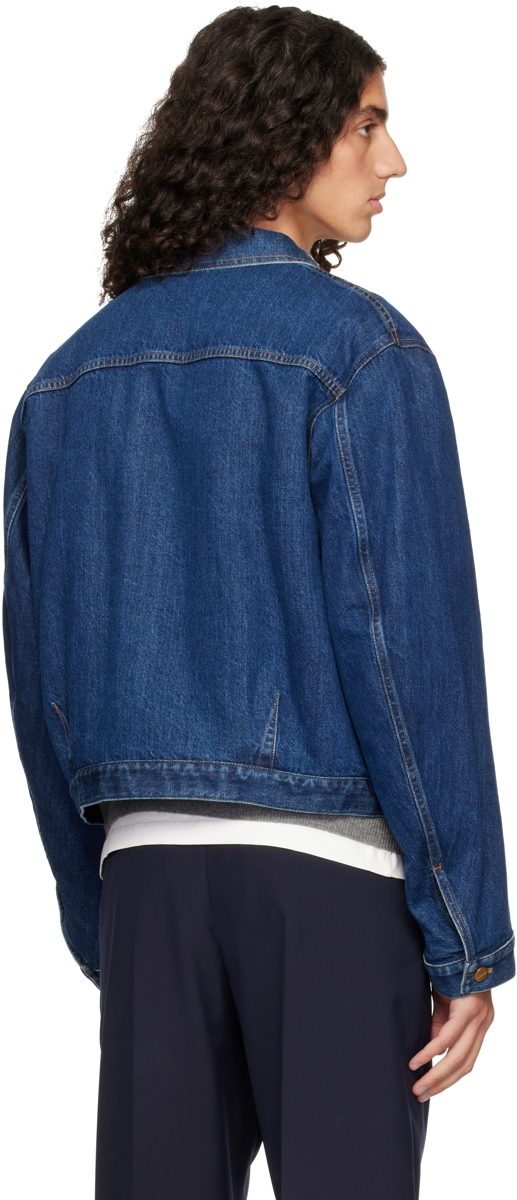 Jil Sander - Blue Fleece-Lined Denim Jacket