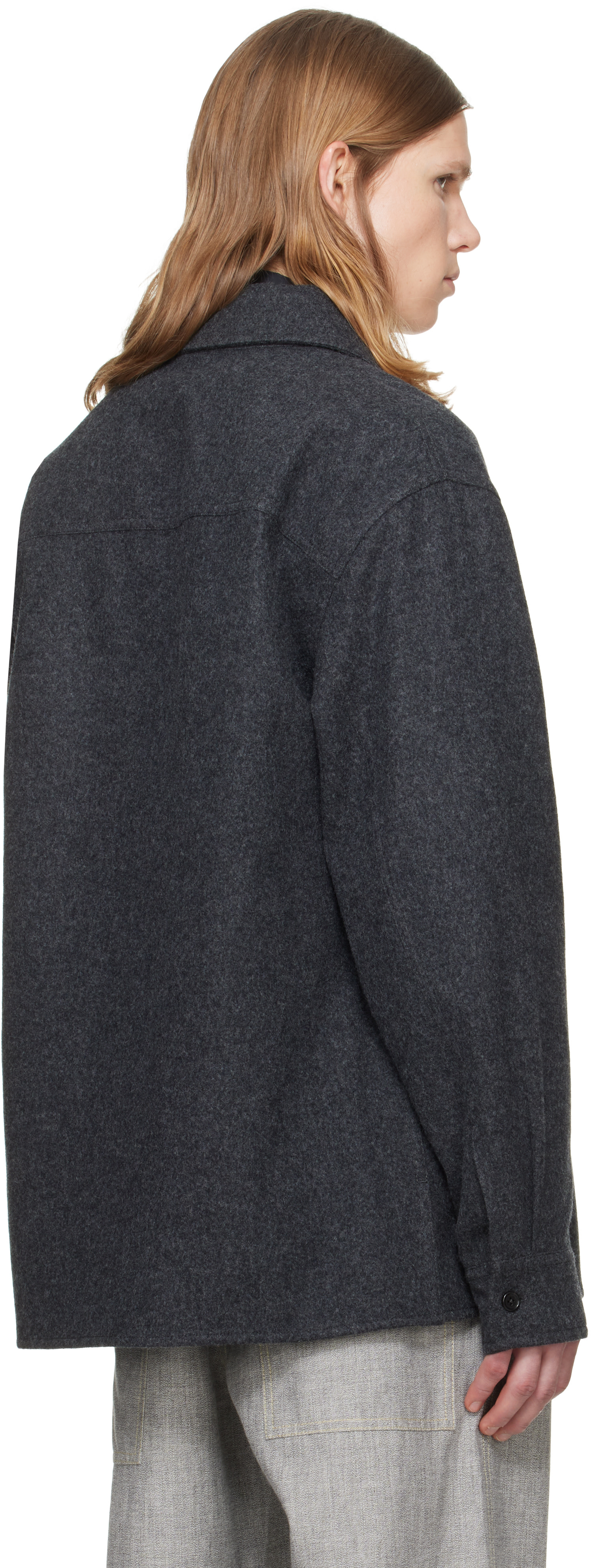 Jil Sander - Blouson-chemise gris