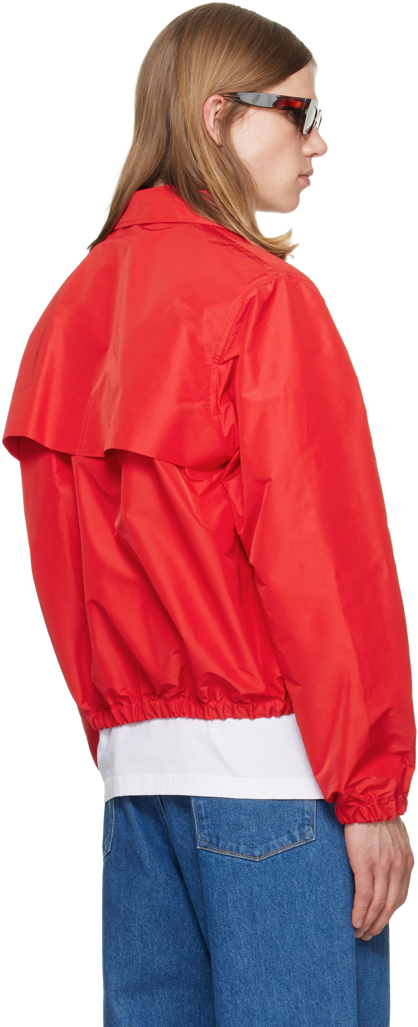Jil Sander - Red Taffeta Jacket
