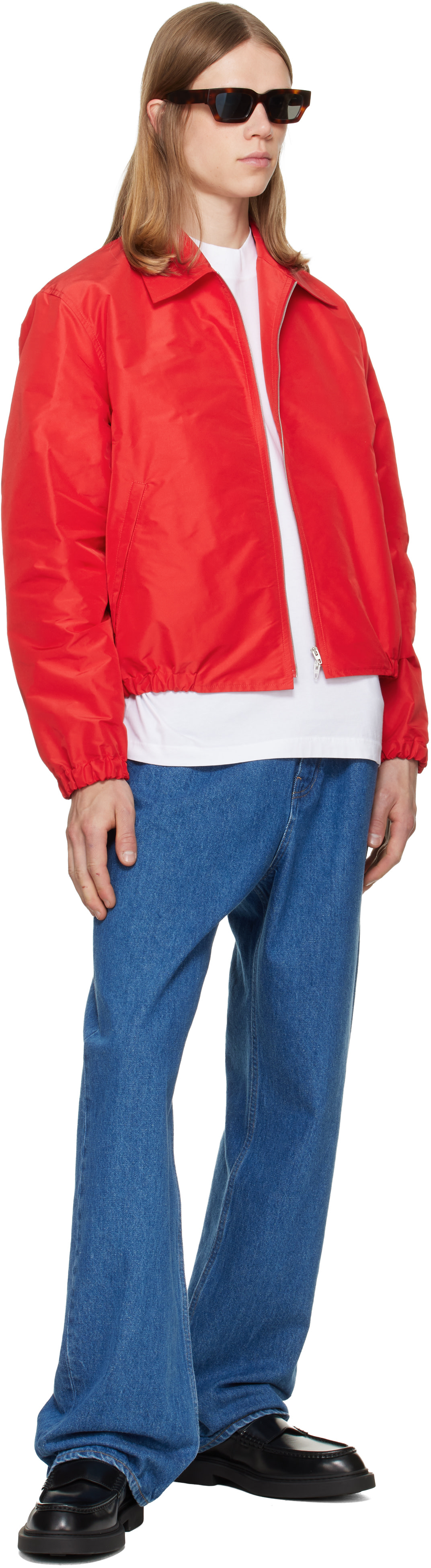 Jil Sander - Red Taffeta Jacket