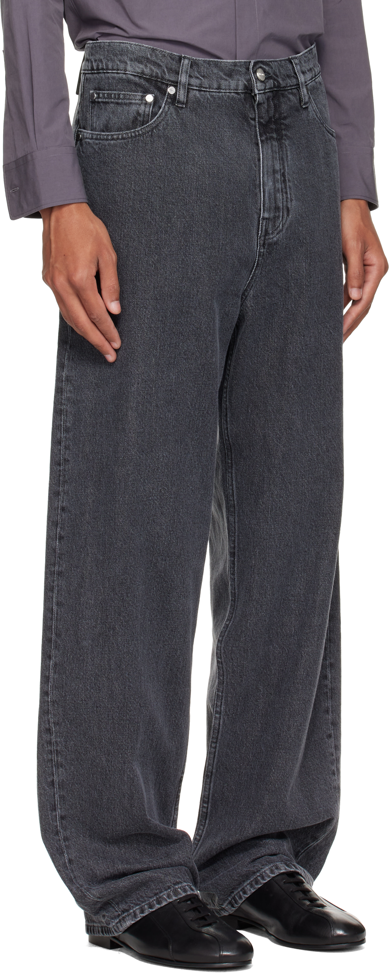 Jil Sander - Jean décontracté gris en denim léger