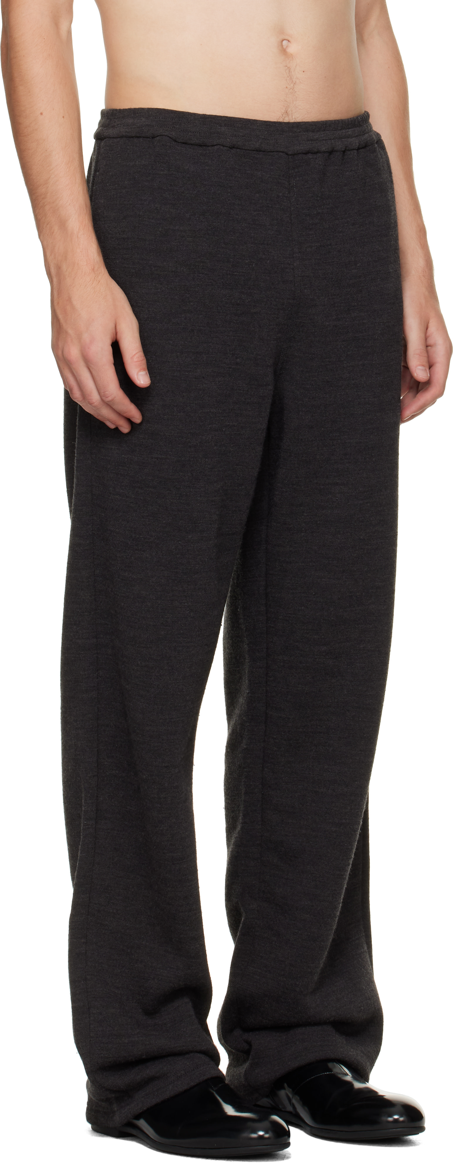 Jil Sander - Pantalon noir en molleton