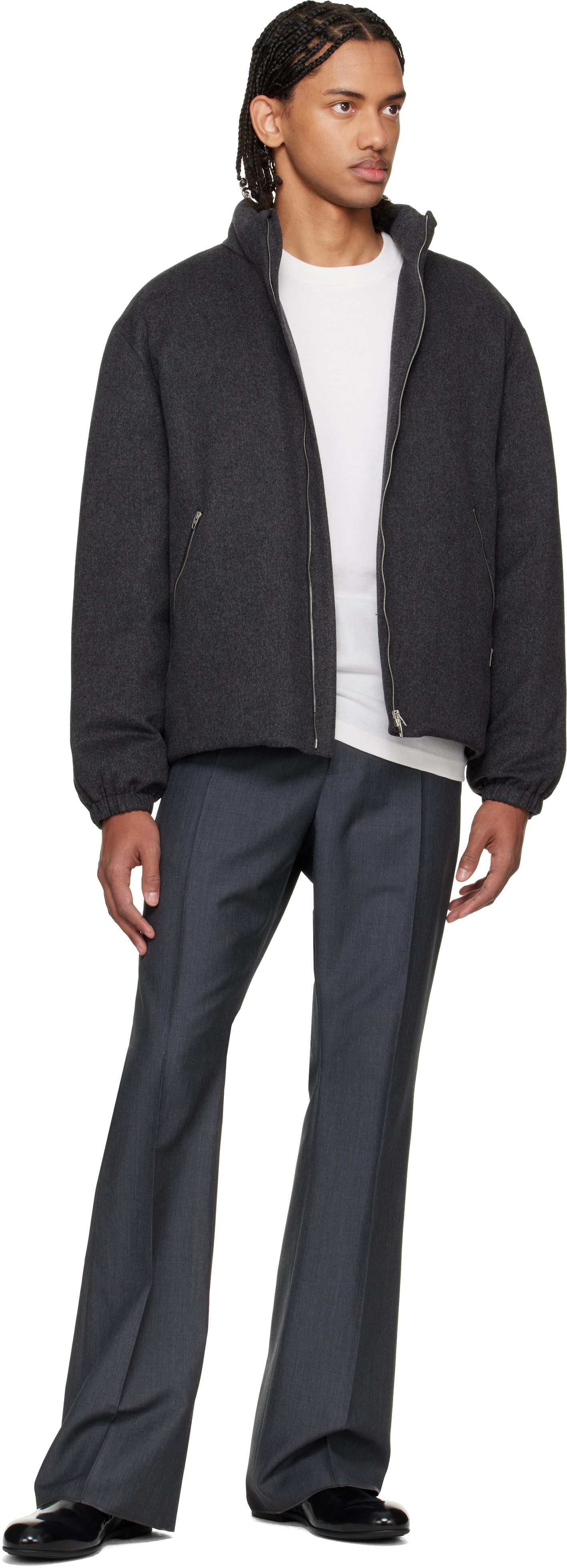 Jil Sander - Gray Wool Mohair Trousers