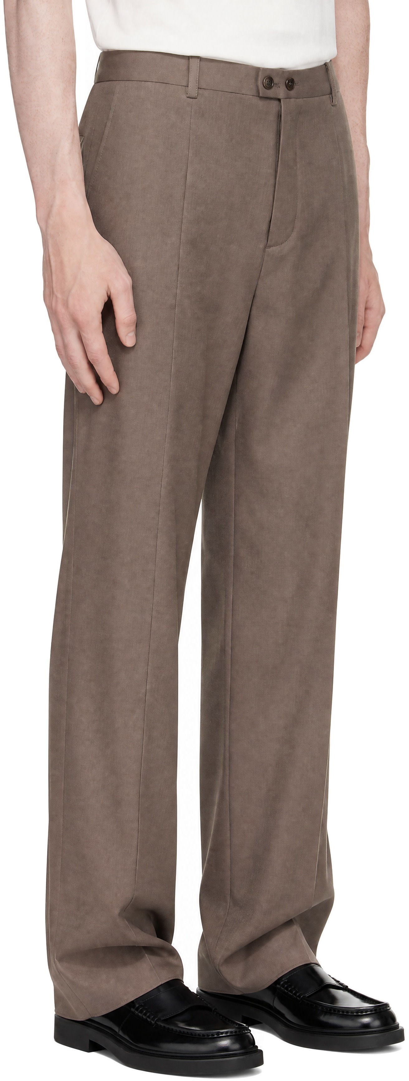 Jil Sander - Taupe Wool Trousers
