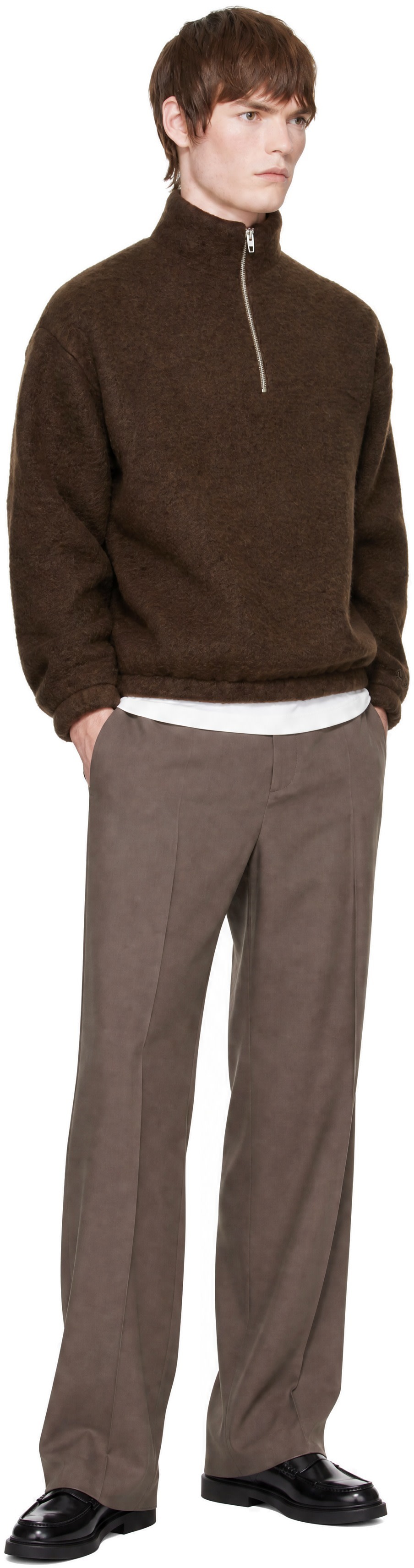 Jil Sander - Taupe Wool Trousers