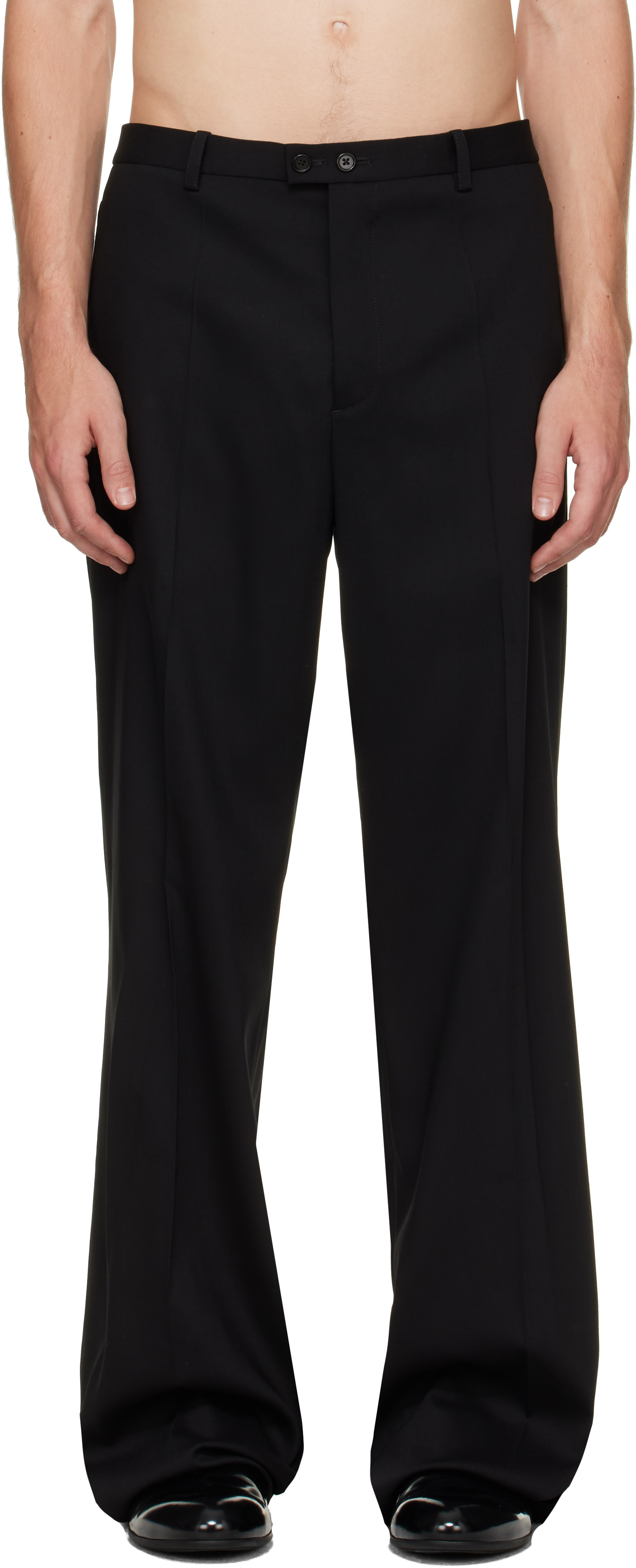 Jil Sander - Black Wool Twill Trousers