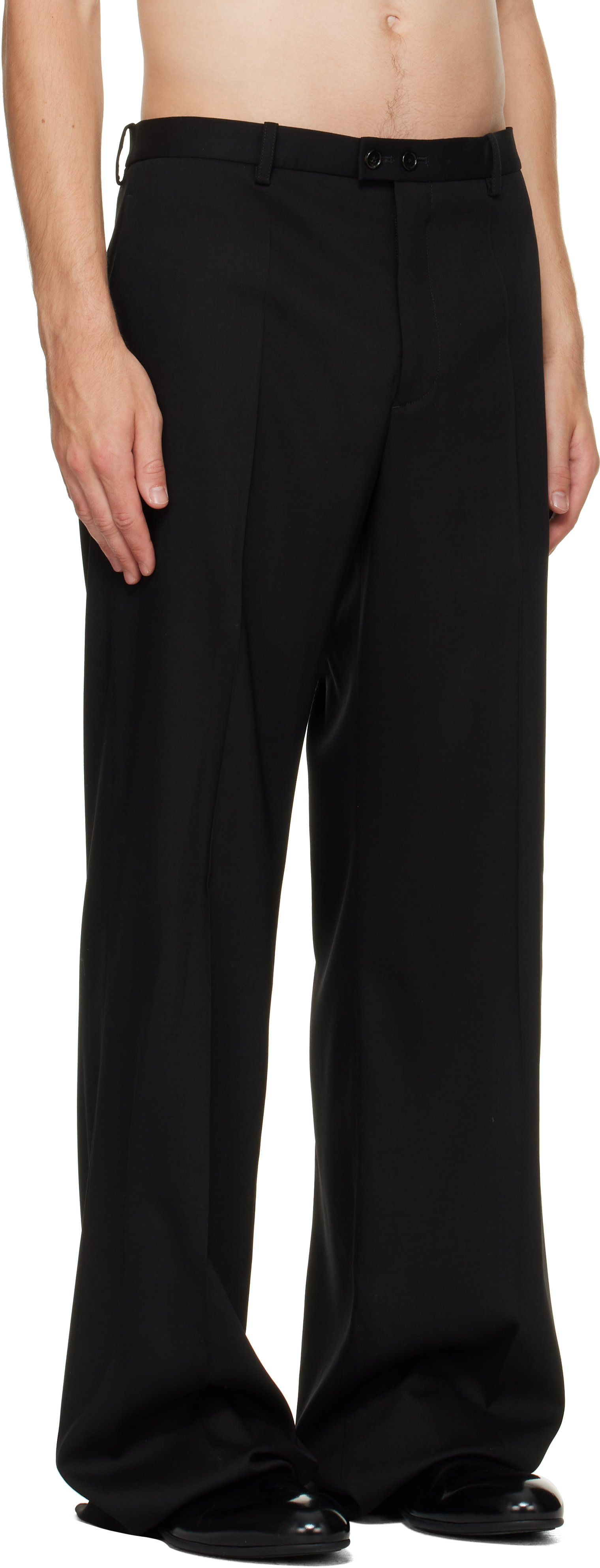 Jil Sander - Black Wool Twill Trousers