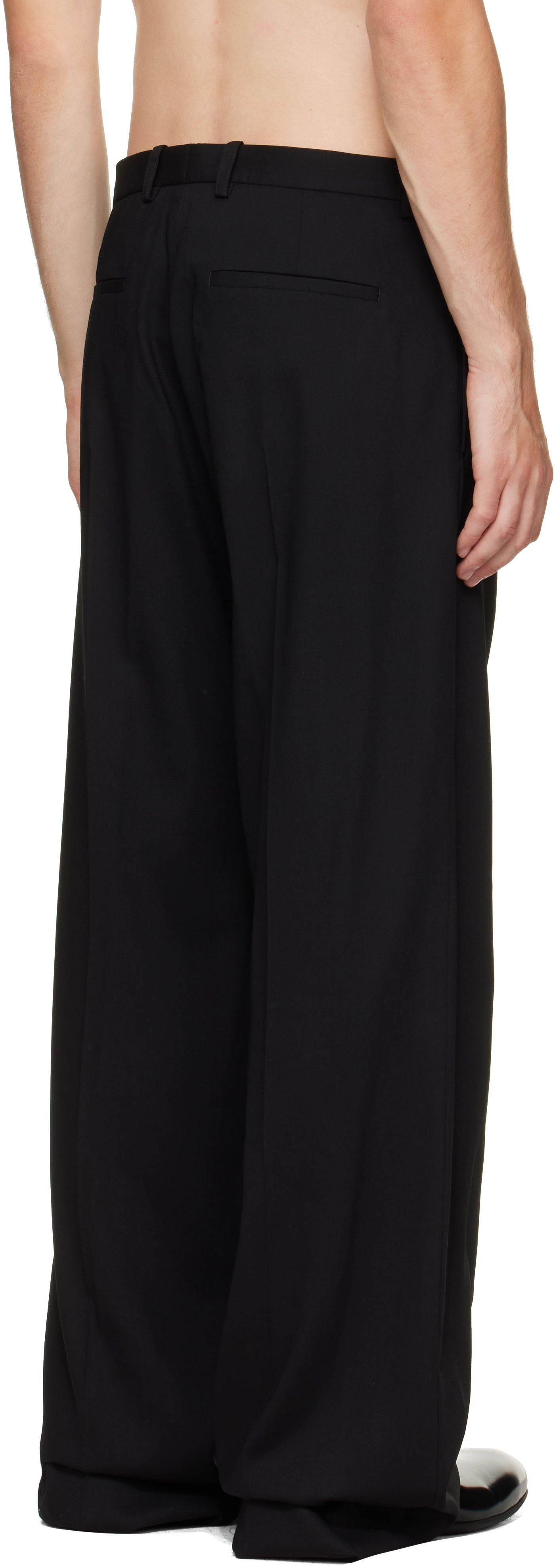 Jil Sander - Black Wool Twill Trousers