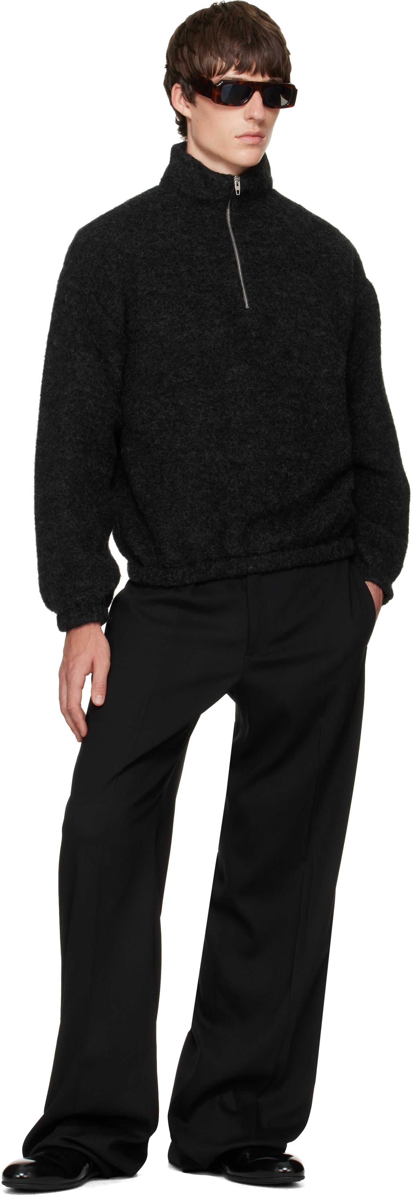 Jil Sander - Black Wool Twill Trousers