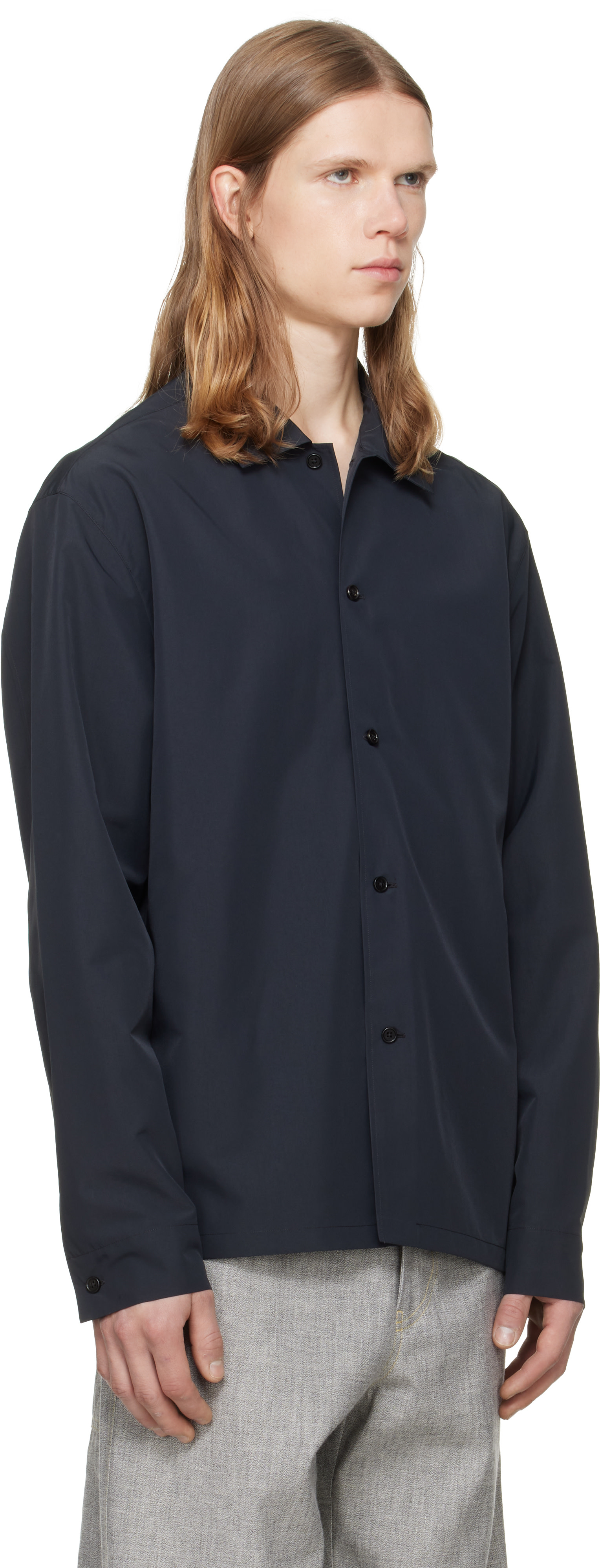 Jil Sander - Chemise droite noire