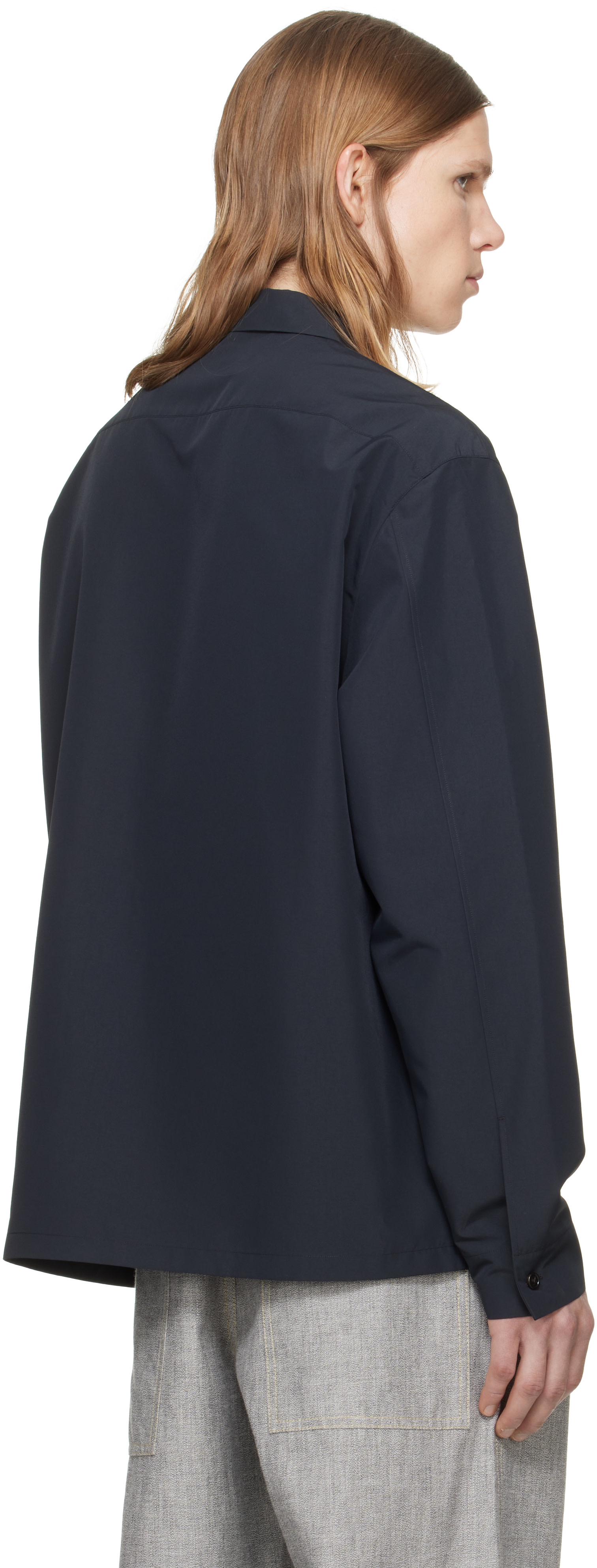 Jil Sander - Chemise droite noire