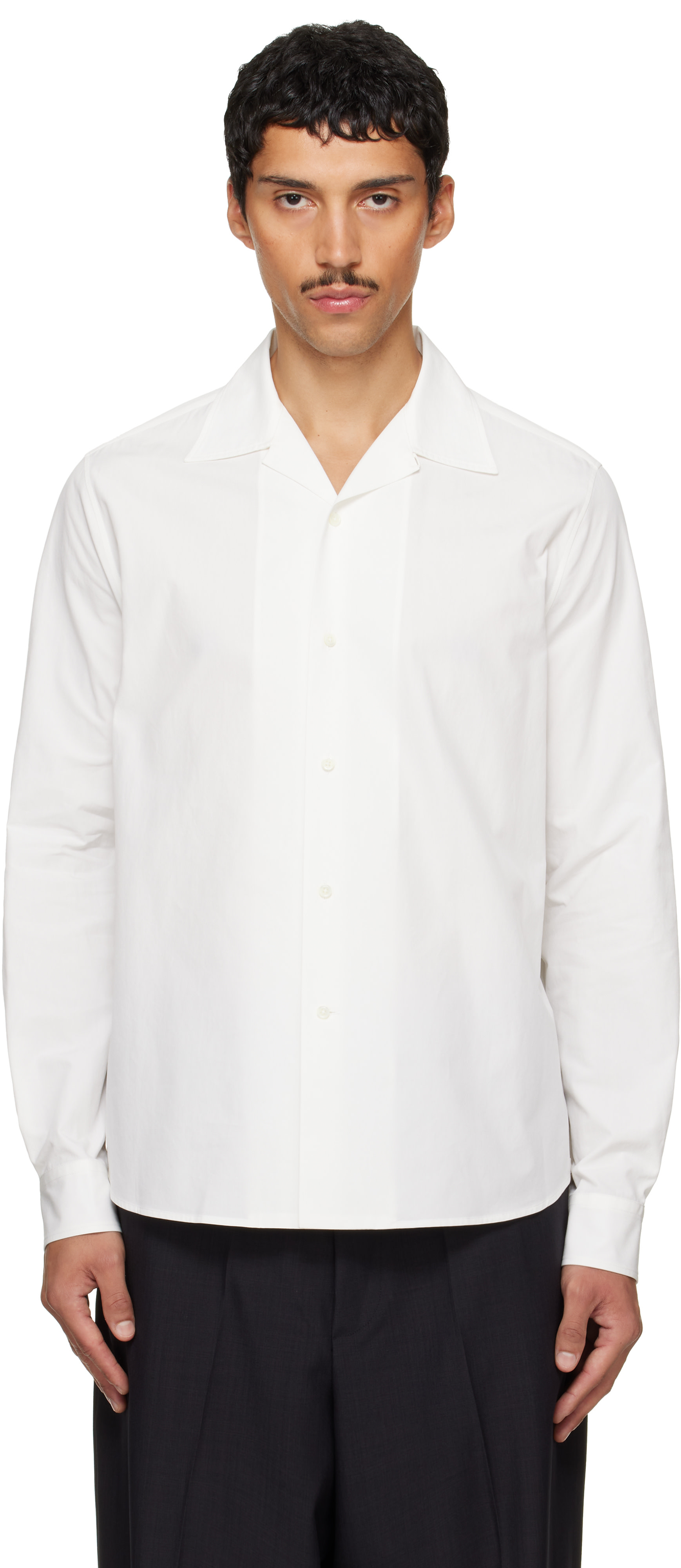 Jil Sander - Off-White Camp Collar Shirt