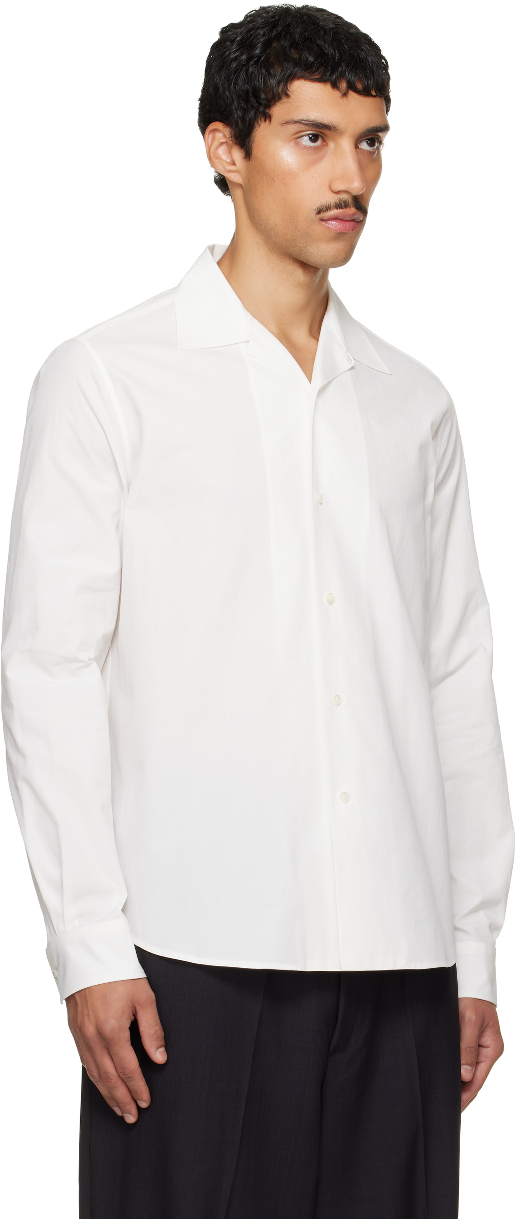 Jil Sander - Off-White Camp Collar Shirt
