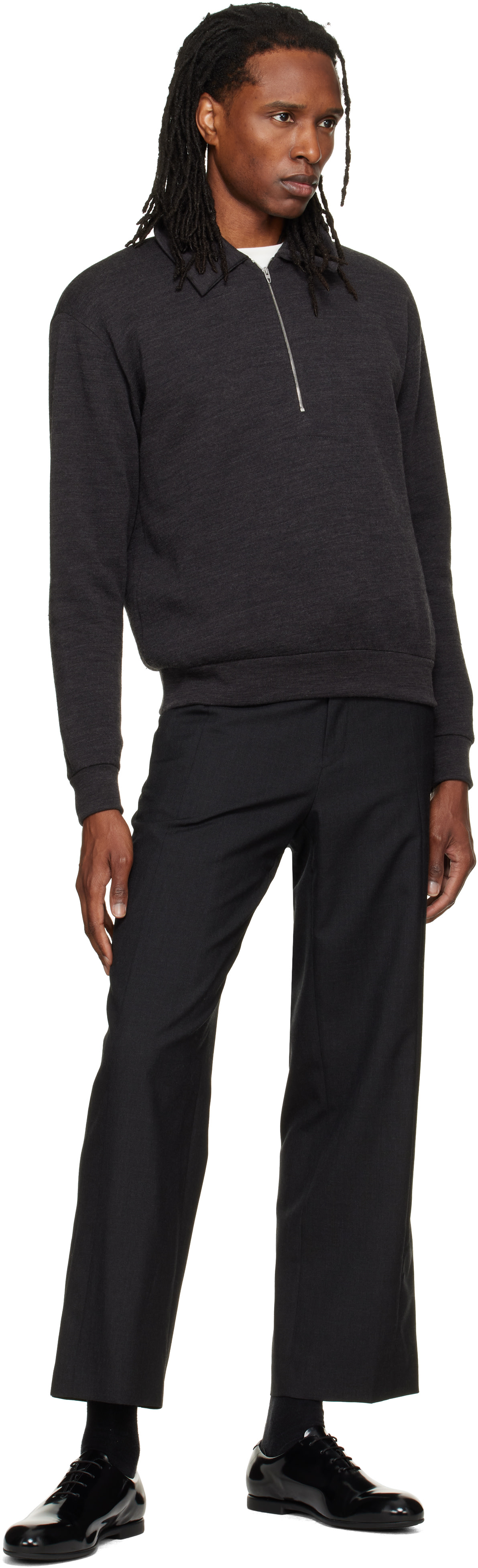 Jil Sander - Gray Cotton Blend Polo