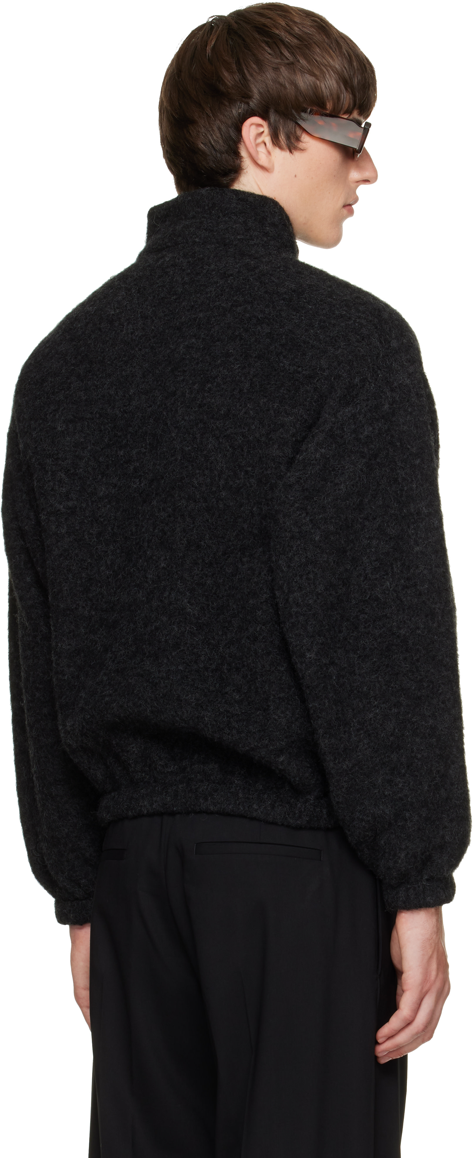 Jil Sander - Black Quarter-Zip Sweater