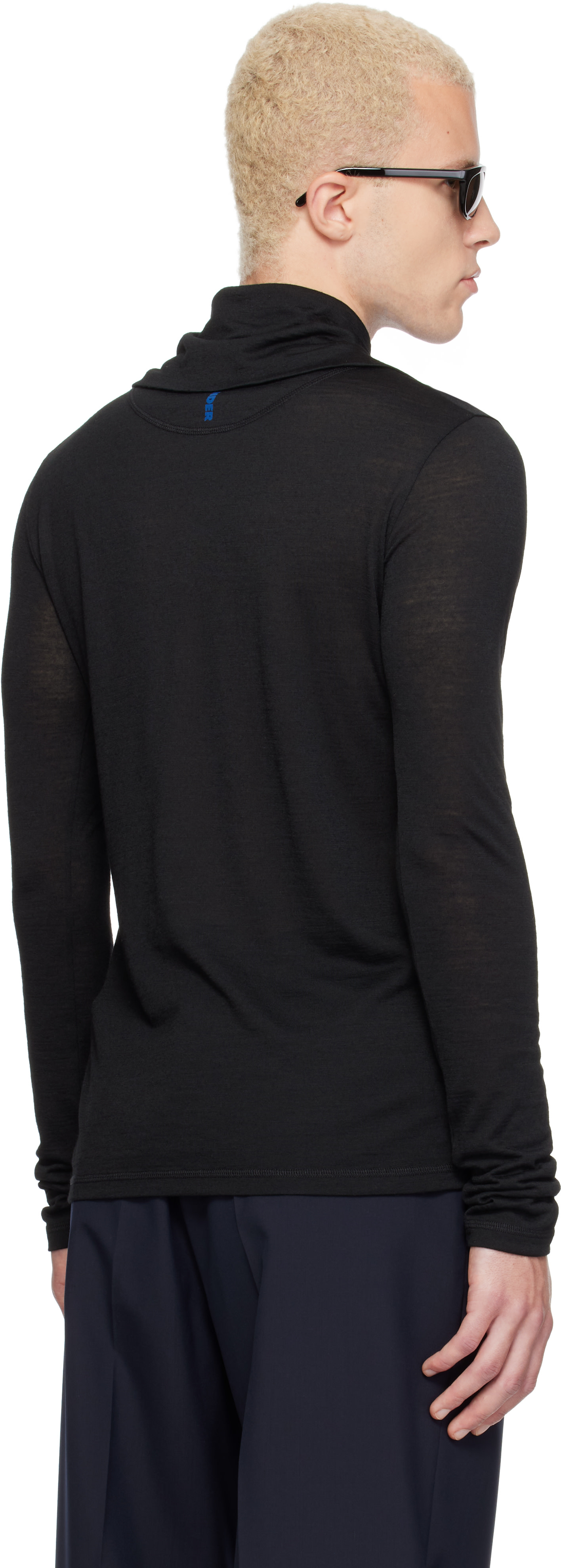 Jil Sander - Black LS Zip Polo