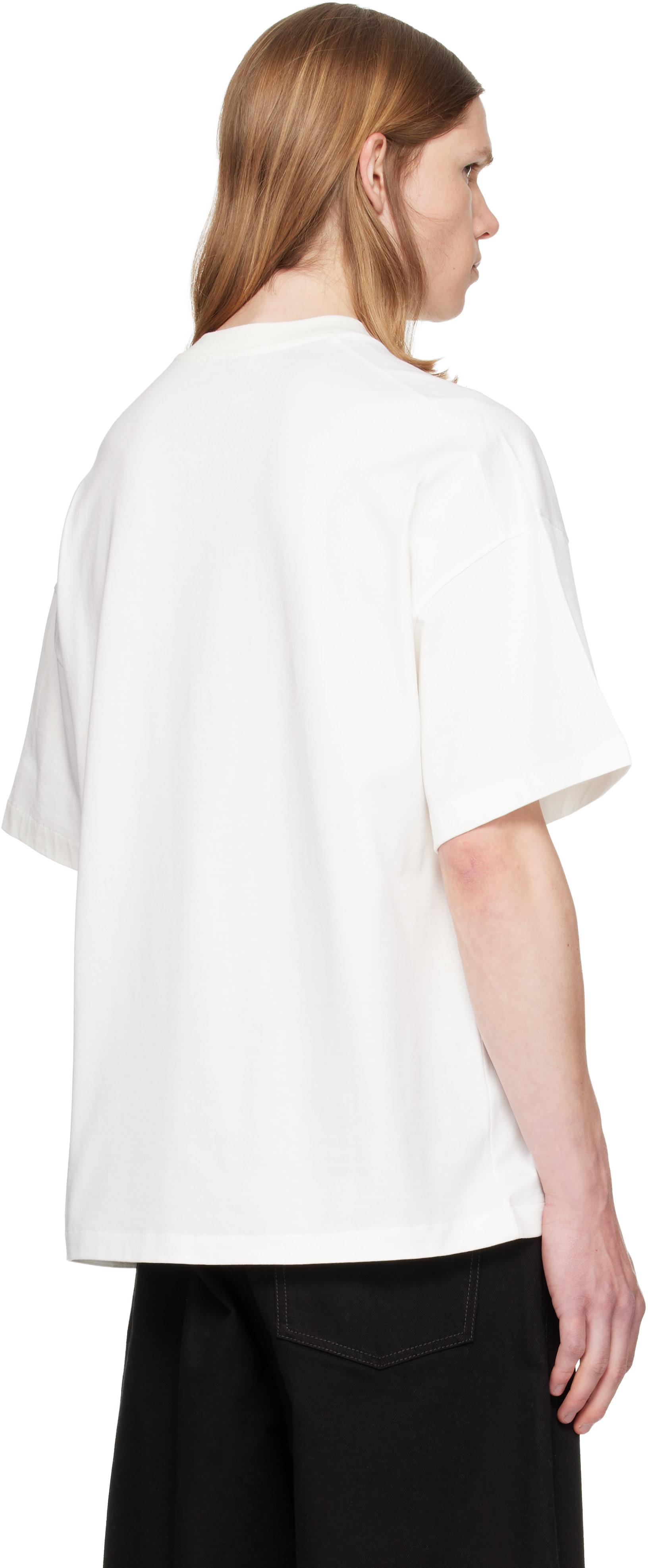 Jil Sander: ホワイト クルーネック Tシャツ | SSENSE 日本