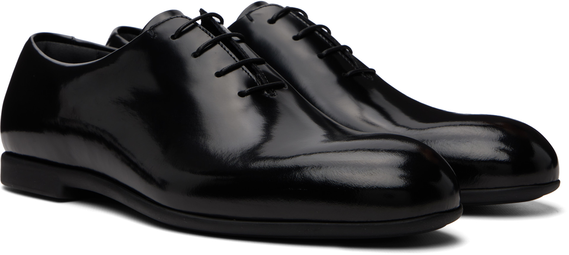 Jil Sander - Black Lace-Up Oxfords