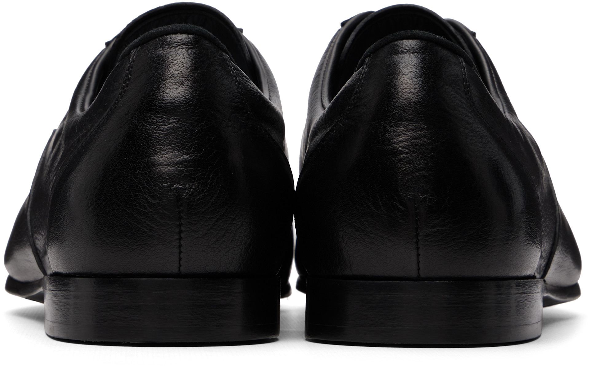 Jil Sander: Black Hamburg Lace-Up Oxfords | SSENSE
