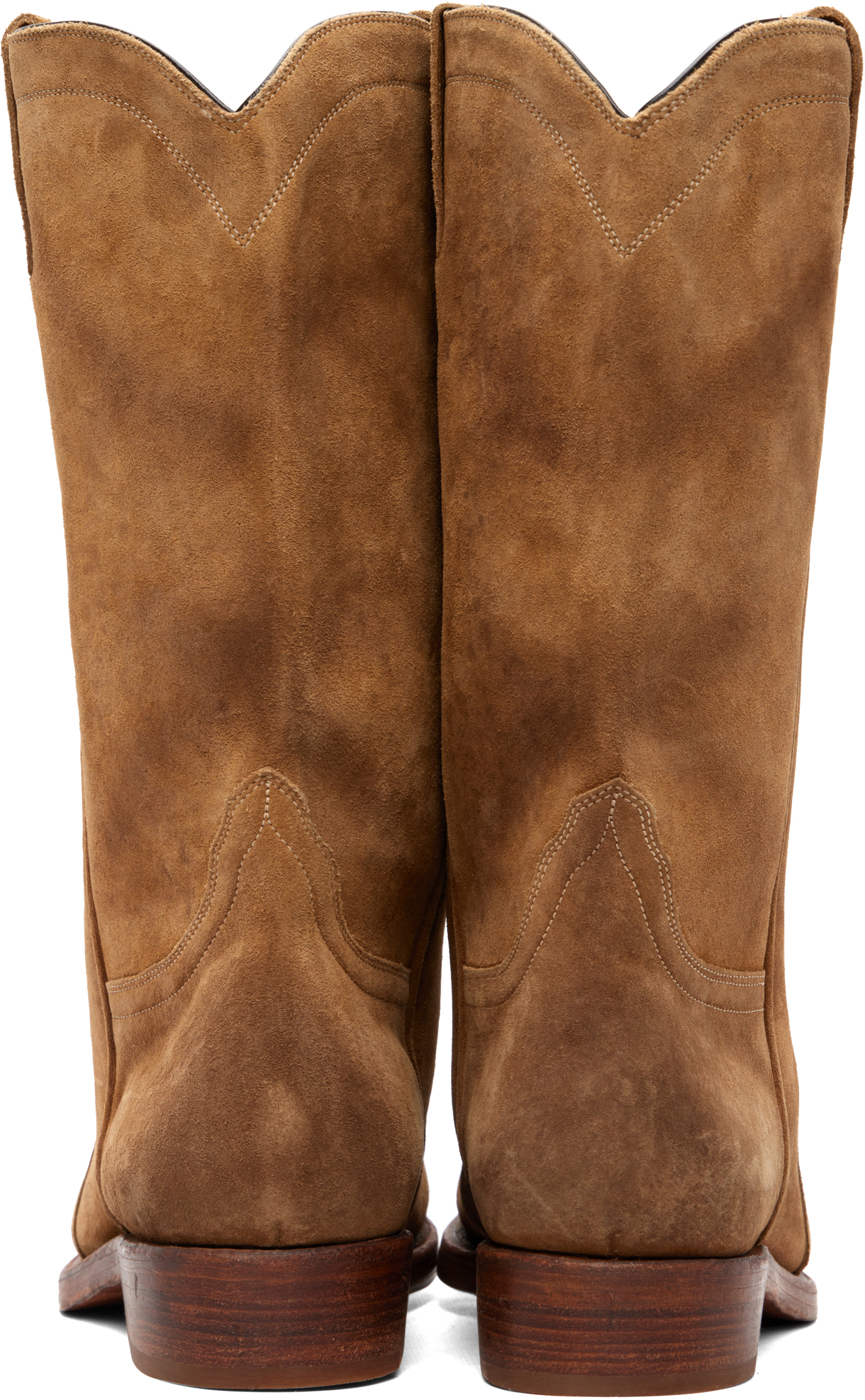 Jil Sander - Bottes brun clair en suède