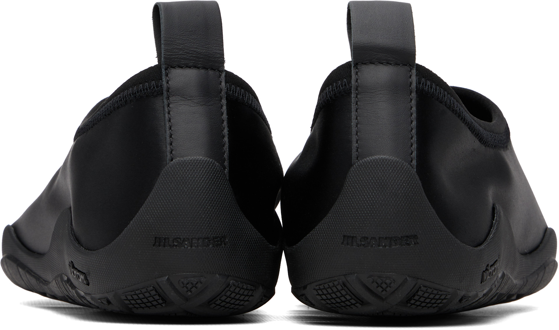 Jil sander ジルサンダー ベルベット バブーシュ スリッポン スリッパ Jil Sander: Black Elbe Slip On Loafers | SSENSE Japan