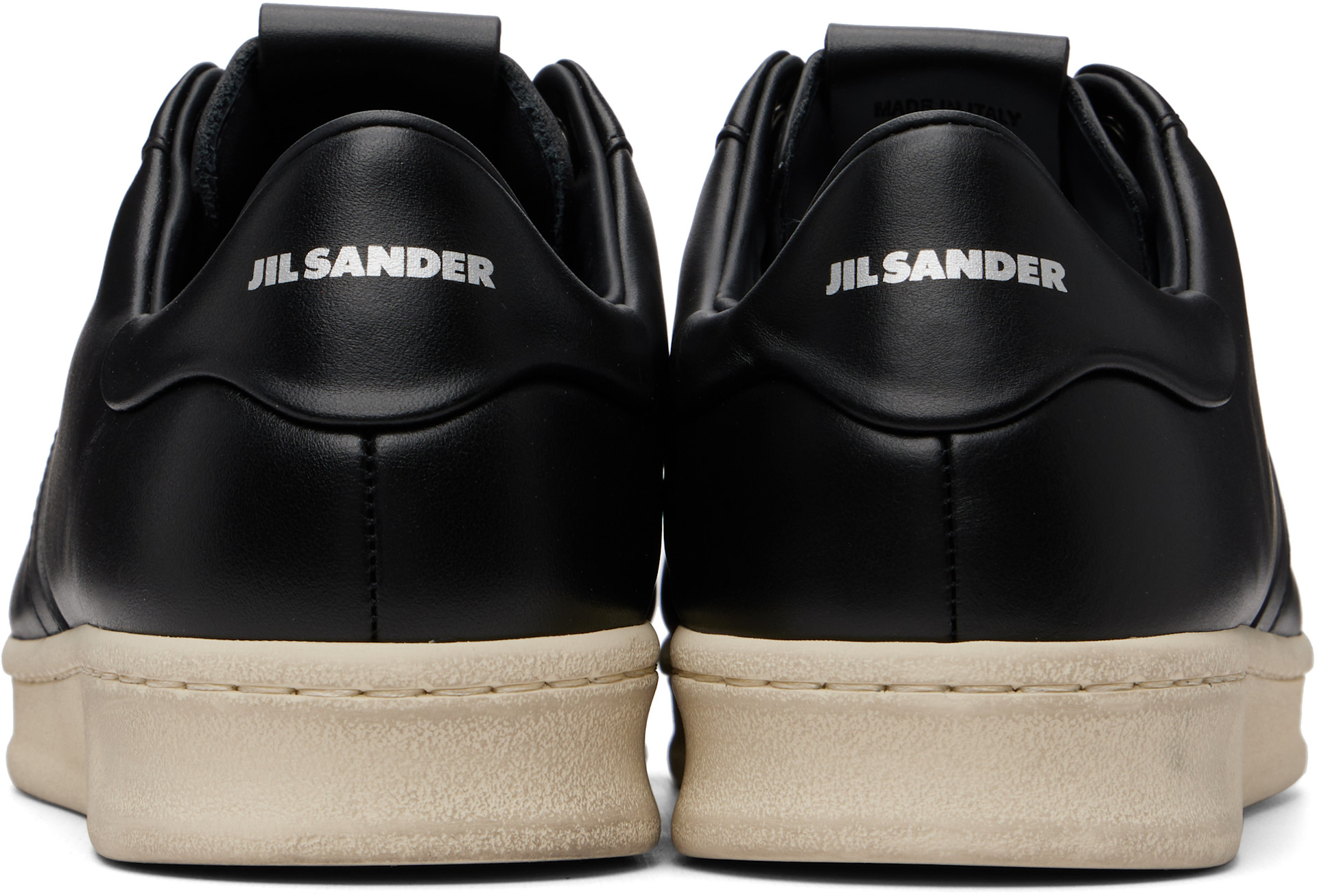 HIROJIL SANDER ヘアリースウェードレザーシューズ SANDER（ジルサンダー） JIL スニーカー ブラックレザー 靴
