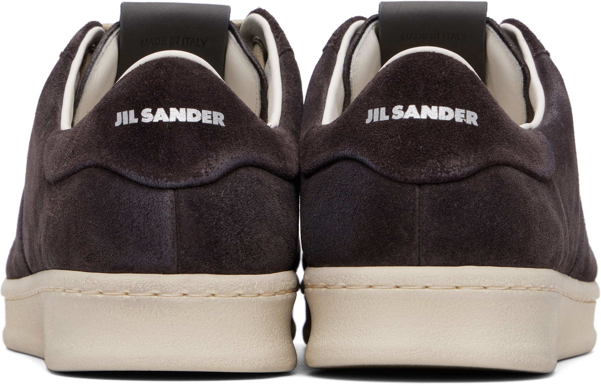 Jil Sander - 그레이 카프스킨 스니커즈