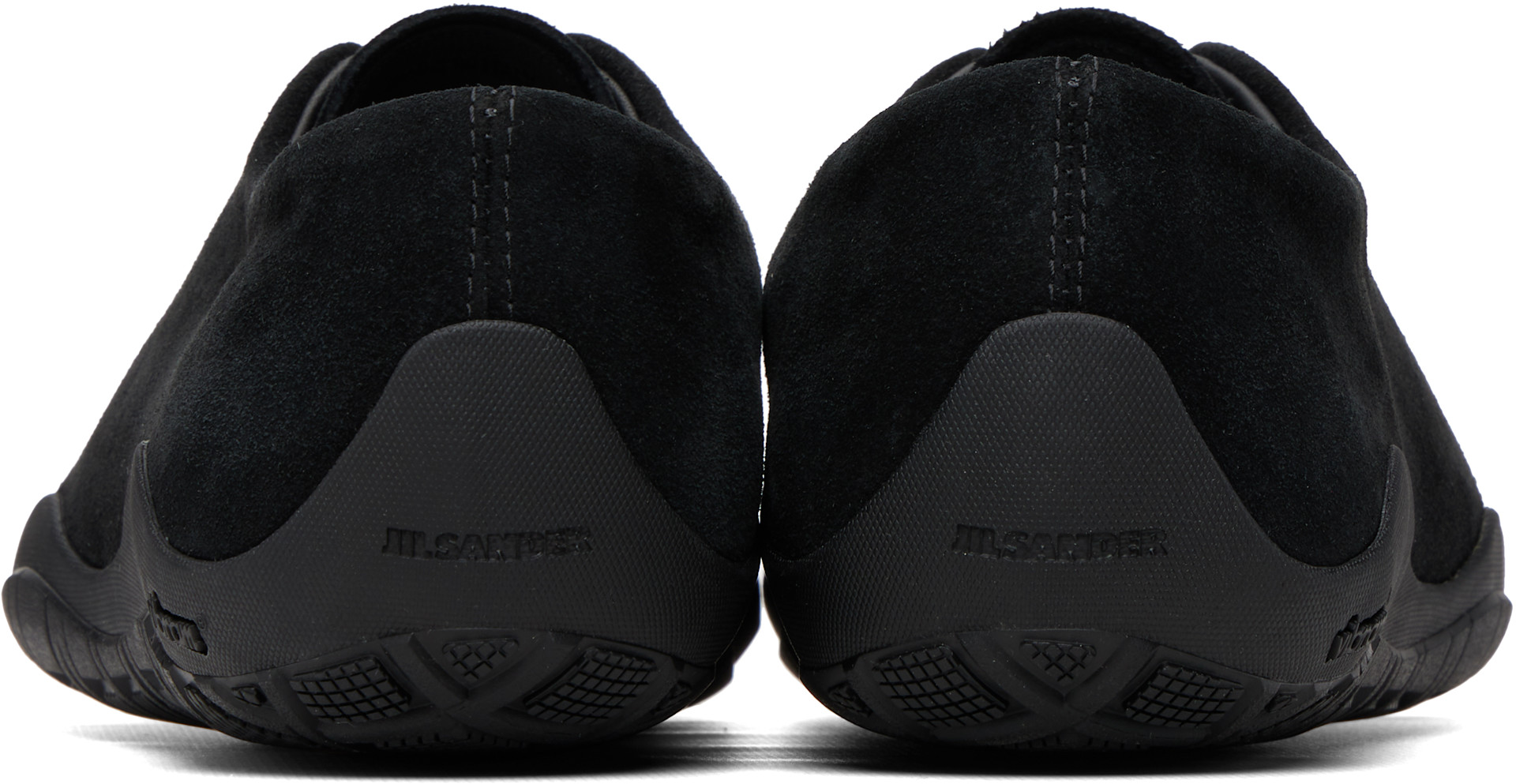 Jil Sander - Baskets Elbe noires à laçage