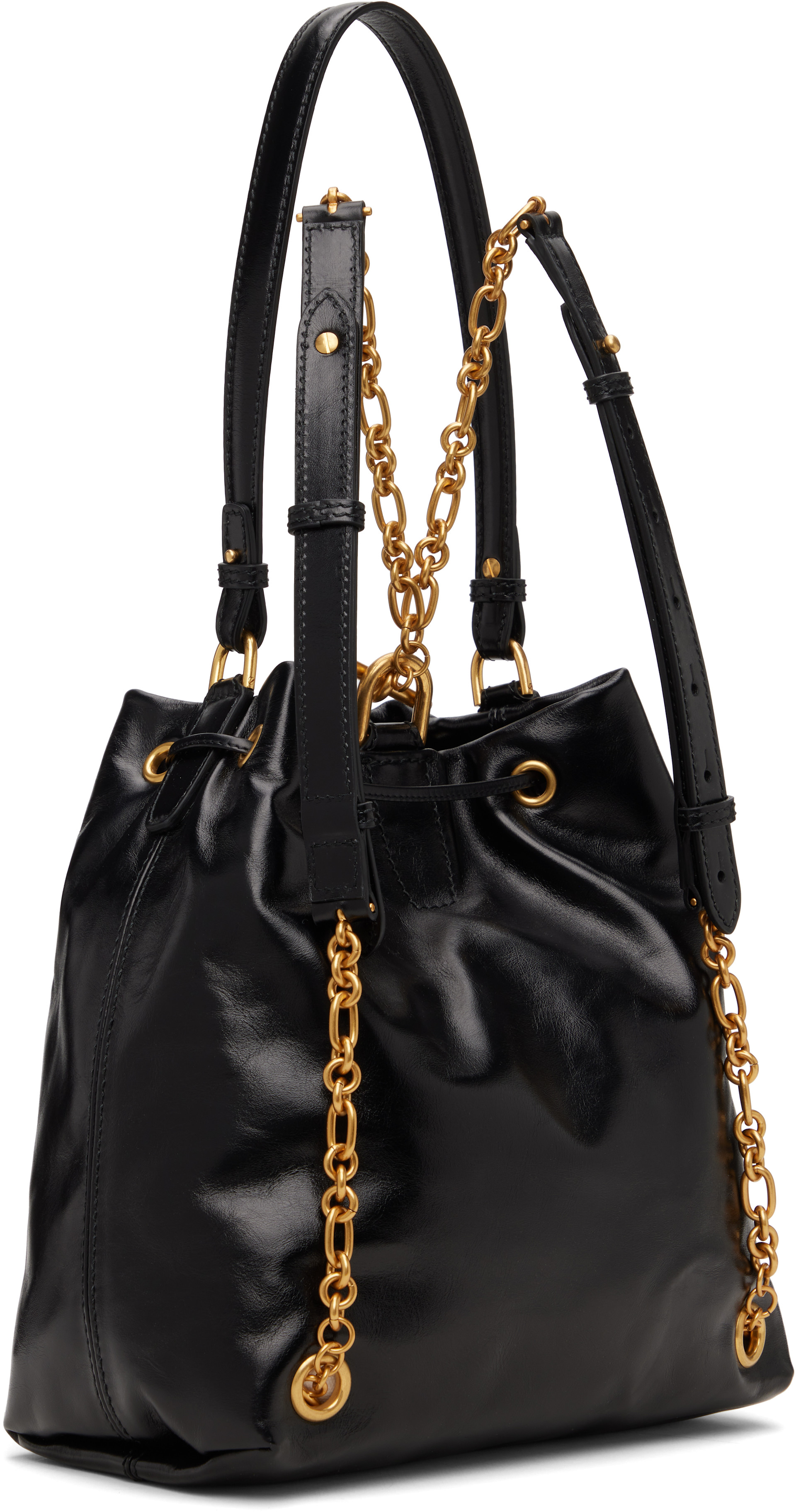 BALMAIN - Black Pulse Calfskin Leather Backpack