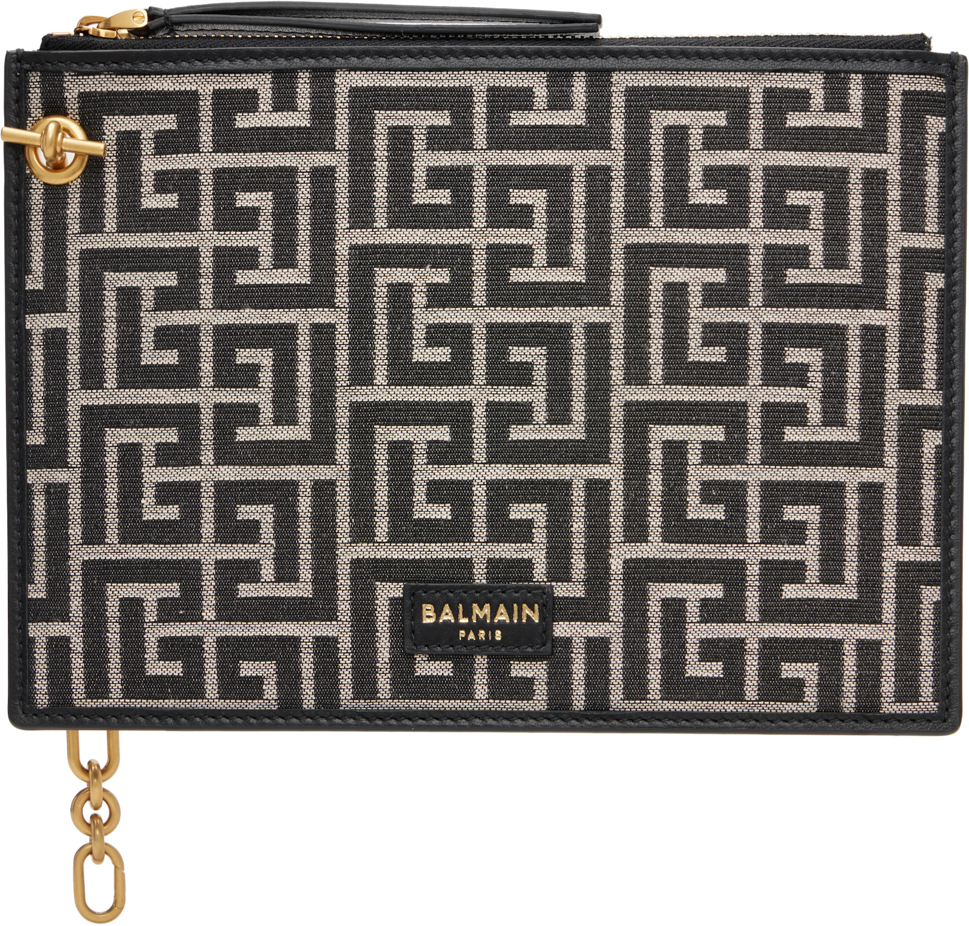 Balmain - Pochette Pulse noire à glissière