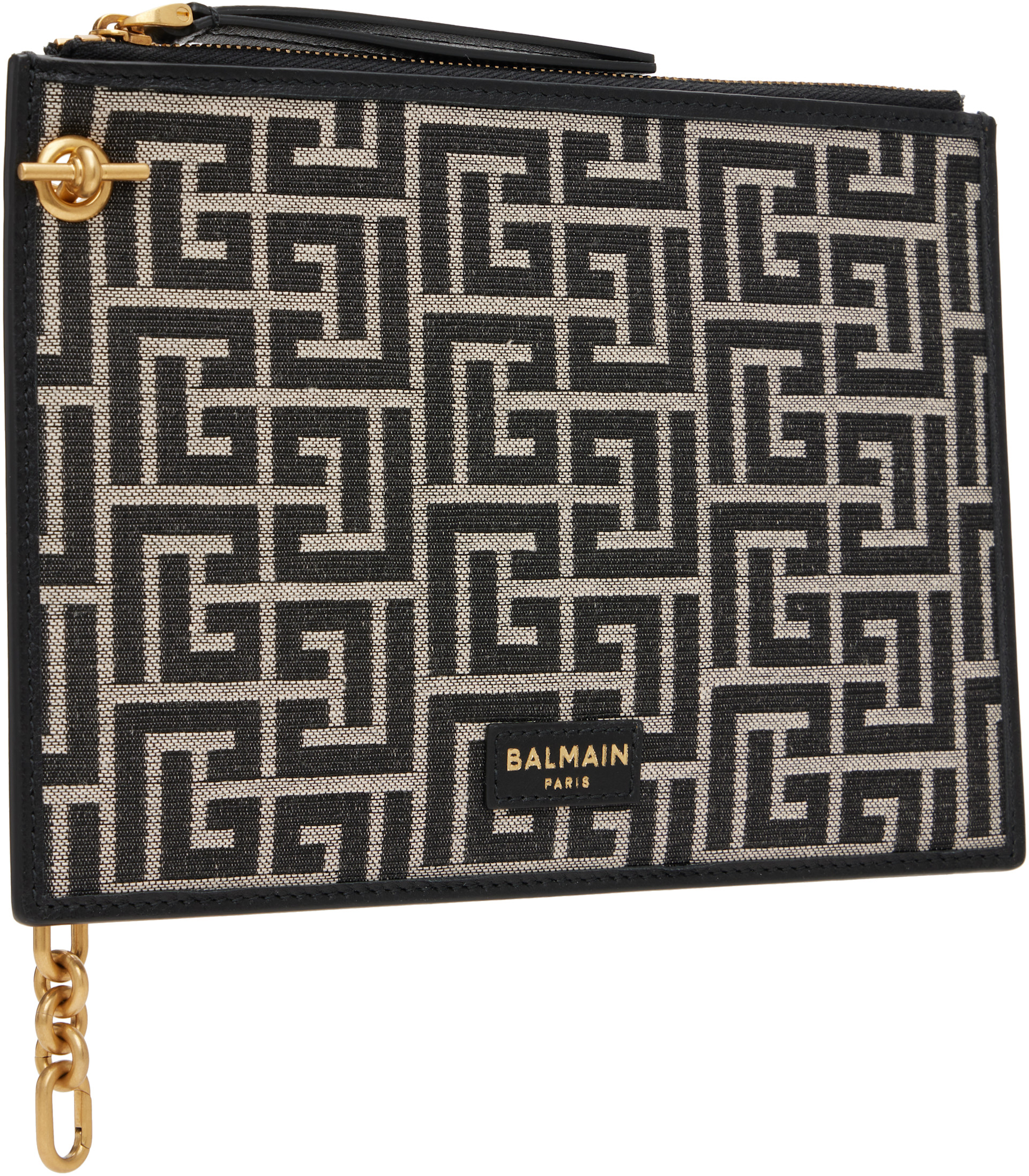 Balmain - Pochette Pulse noire à glissière