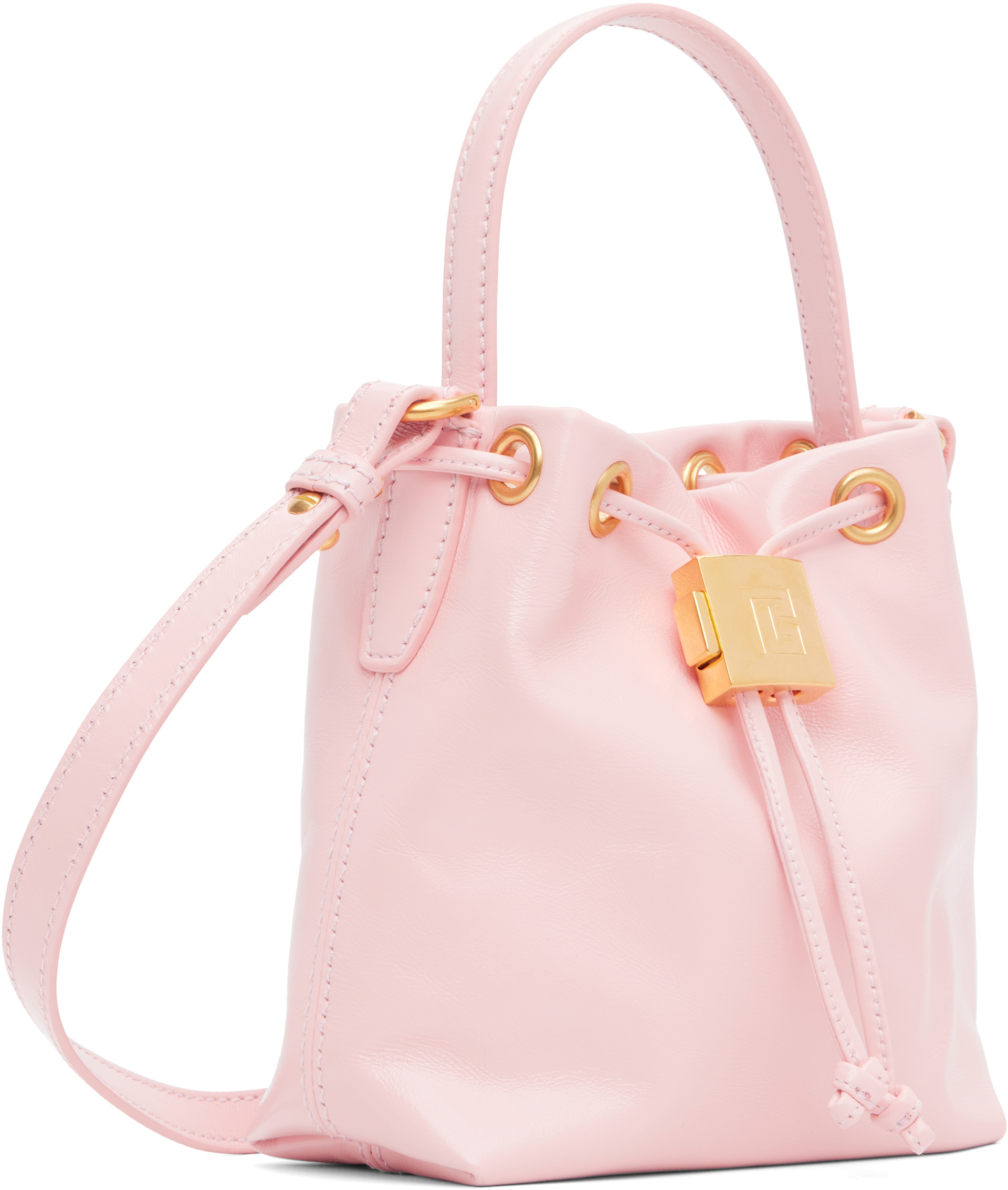 Balmain - 핑크 미니 펄스 버킷백