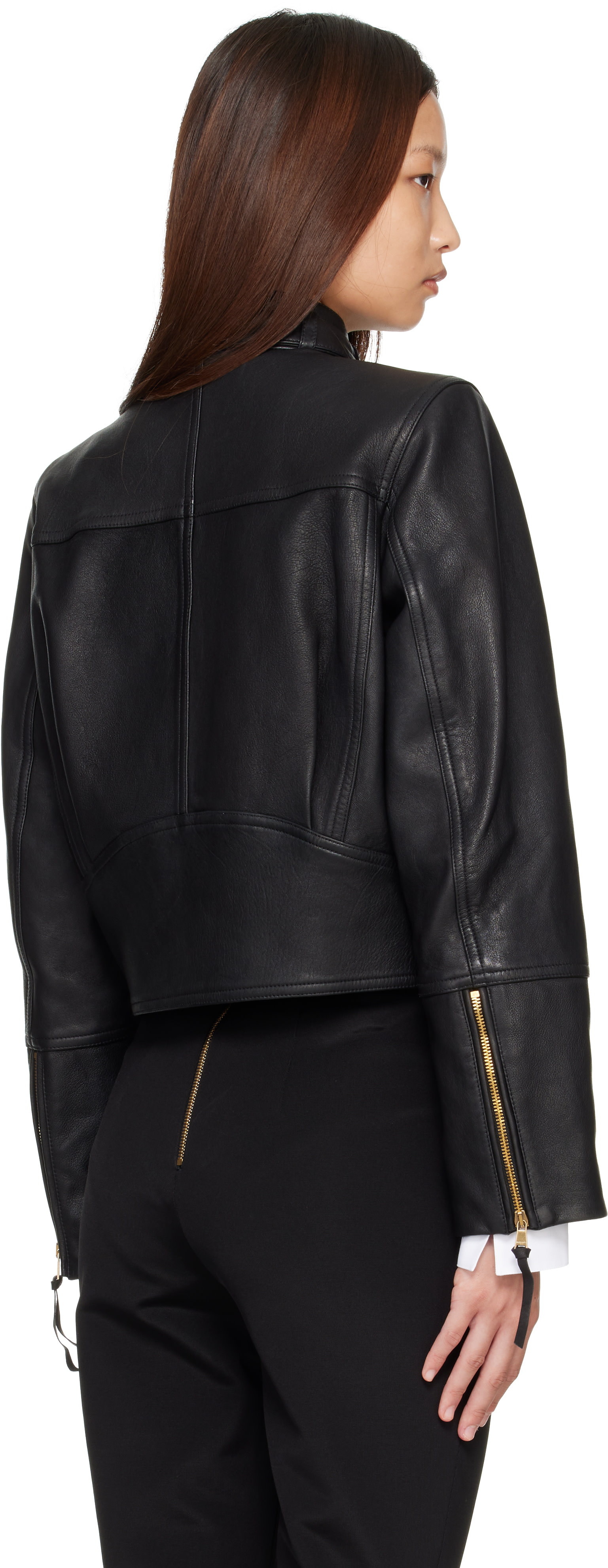 Balmain - ブラック Buttoned Lambskin バイカージャケット