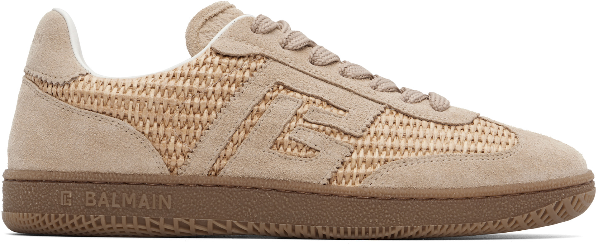 Balmain - Baskets Swan beiges
