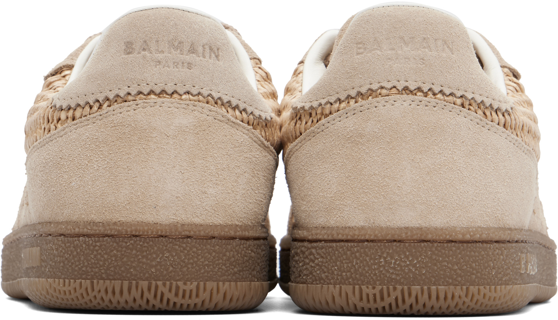 Balmain - Baskets Swan beiges