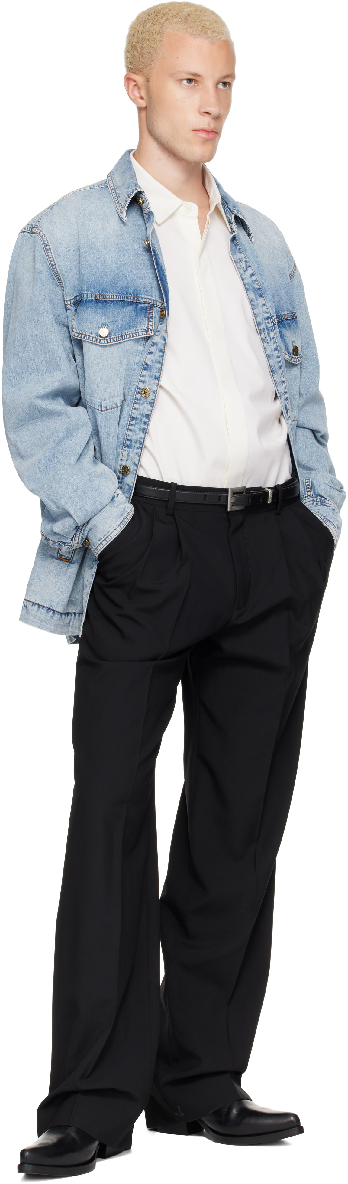 Balmain - Ceinture Anthem noire
